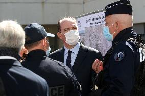 Jean Castex visits Police headquarter - Nimes