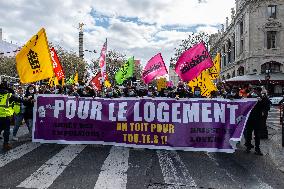 Housing Rights Protest - Paris