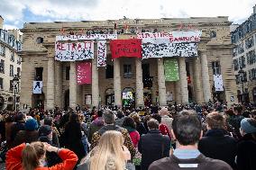 Entertainment Workers Occupy The Odeon - Paris