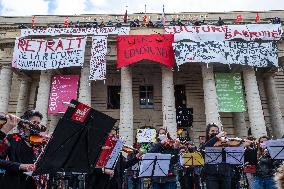 Entertainment Workers Occupy The Odeon - Paris
