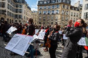 Entertainment Workers Occupy The Odeon - Paris