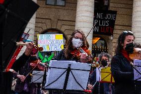 Entertainment Workers Occupy The Odeon - Paris