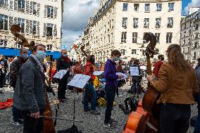 Entertainment Workers Occupy The Odeon - Paris