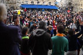 Protesters occupy Paris theatres to protest against Covid-19 shutdowns.