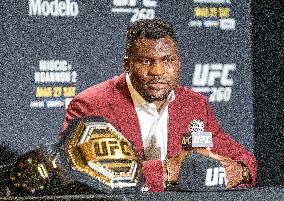 Francis Ngannou Press Conference After Victory - Las Vegas