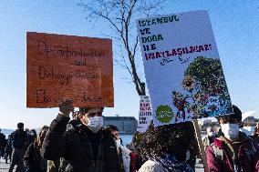 Environmental Protest against Istanbul Canal project