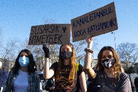 Environmental Protest against Istanbul Canal project