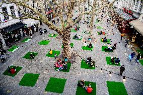 Breda prepares a picnic action in the city center