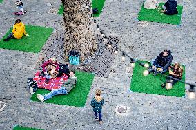 Breda prepares a picnic action in the city center