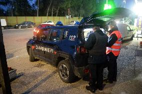 Carabinieri Checkpoint In Calabria - Italy