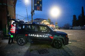 Carabinieri Checkpoint In Calabria - Italy