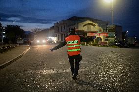 Carabinieri Checkpoint In Calabria - Italy