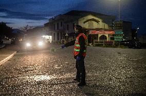 Carabinieri Checkpoint In Calabria - Italy