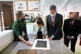 Royals visit the borntown of Francisco de Goya