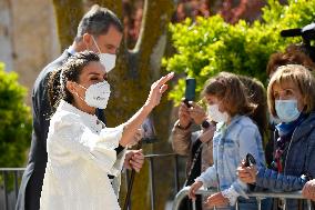 Royals visit the borntown of Francisco de Goya