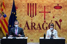 Royals visit the borntown of Francisco de Goya