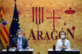 Royals visit the borntown of Francisco de Goya