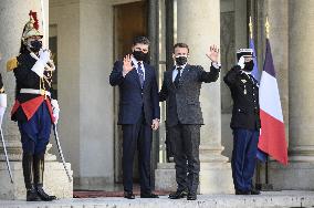 President Macron Meets President of Iraqi Kurdistan - Paris