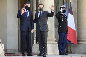 President Macron Meets President of Iraqi Kurdistan - Paris