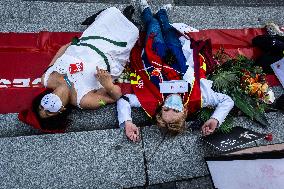 Printemps staff protest in front of Italy 2 - Paris