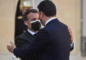 President Macron Meets President of Iraqi Kurdistan - Paris