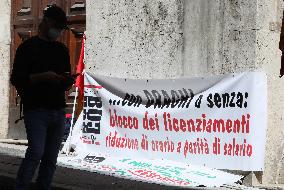 Alitalia workers protest - Rome