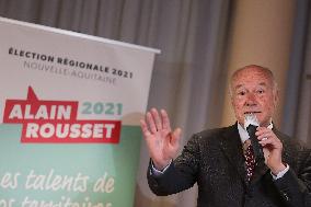 Alain Rousset Launches His Campaign For The Regional Elections