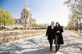 Prince Joachim Murat And Wife Portrait - Paris