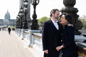 Prince Joachim Murat And Wife Portrait - Paris