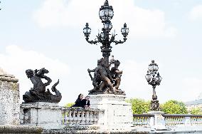 Prince Joachim Murat And Wife Portrait - Paris