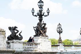 Prince Joachim Murat And Wife Portrait - Paris