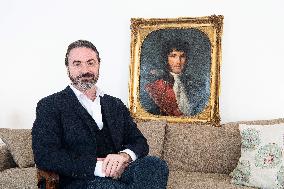 Prince Joachim Murat And Wife Portrait - Paris