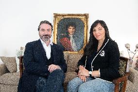 Prince Joachim Murat And Wife Portrait - Paris
