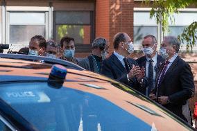 Jean Castex visits central police station - Toulouse