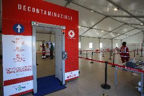 New vaccination center in Rome