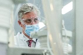 King Philippe Visits Pfizer-BioNTech - Belgium