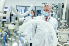 King Philippe Visits Pfizer-BioNTech - Belgium