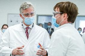 King Philippe Visits Pfizer-BioNTech - Belgium