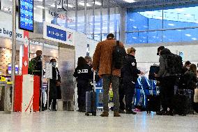 Police Control At Orly Airport - Paris