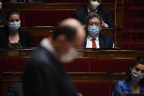 PM Castex Addresses The Parliament - Paris