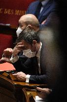 PM Castex Addresses The Parliament - Paris