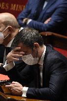 PM Castex Addresses The Parliament - Paris
