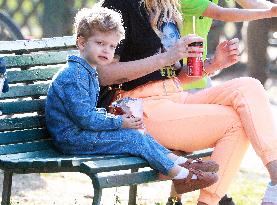 Chiara Ferragni And Her Son Leone - Milan