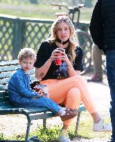 Chiara Ferragni And Her Son Leone - Milan