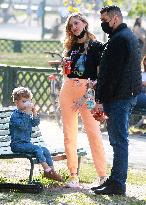 Chiara Ferragni And Her Son Leone - Milan