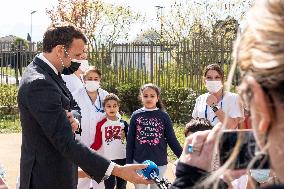 President Macron Visits Autism Spectrum Disorder Center - Saint-Egreve