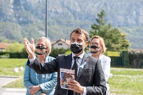 President Macron Visits Autism Spectrum Disorder Center - Saint-Egreve