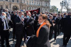 Entertainment workers demonstrate - Paris