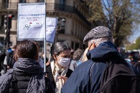 Entertainment workers demonstrate - Paris