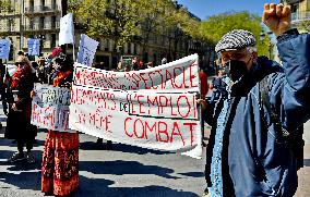 Entertainment workers demonstrate - Paris